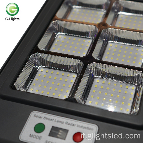 Outdor IP65 100w 150w tutto in un lampione solare a led